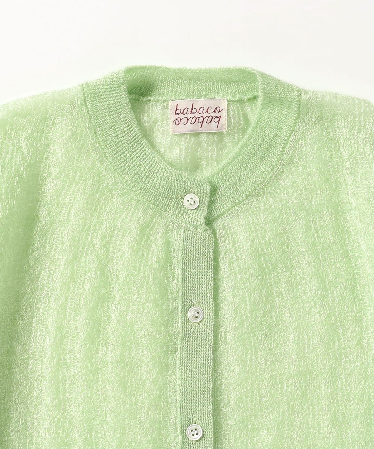 babaco ババコ モヘアシルク カーディガン babaco ババコ モヘアシルク カーディガン
