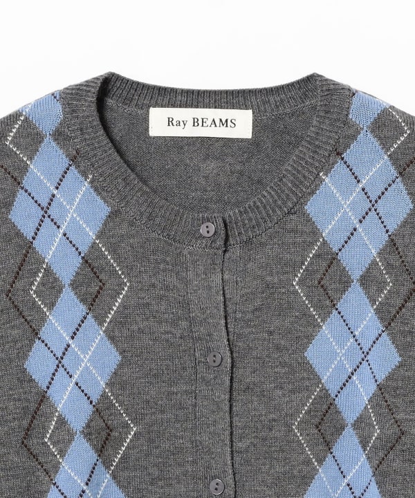 DAIRIKU BEAMS別注　カーディガン　アーガイル DAIRIKU × BEAMSのコラボコレクション。グランジ・ヴィンテージ