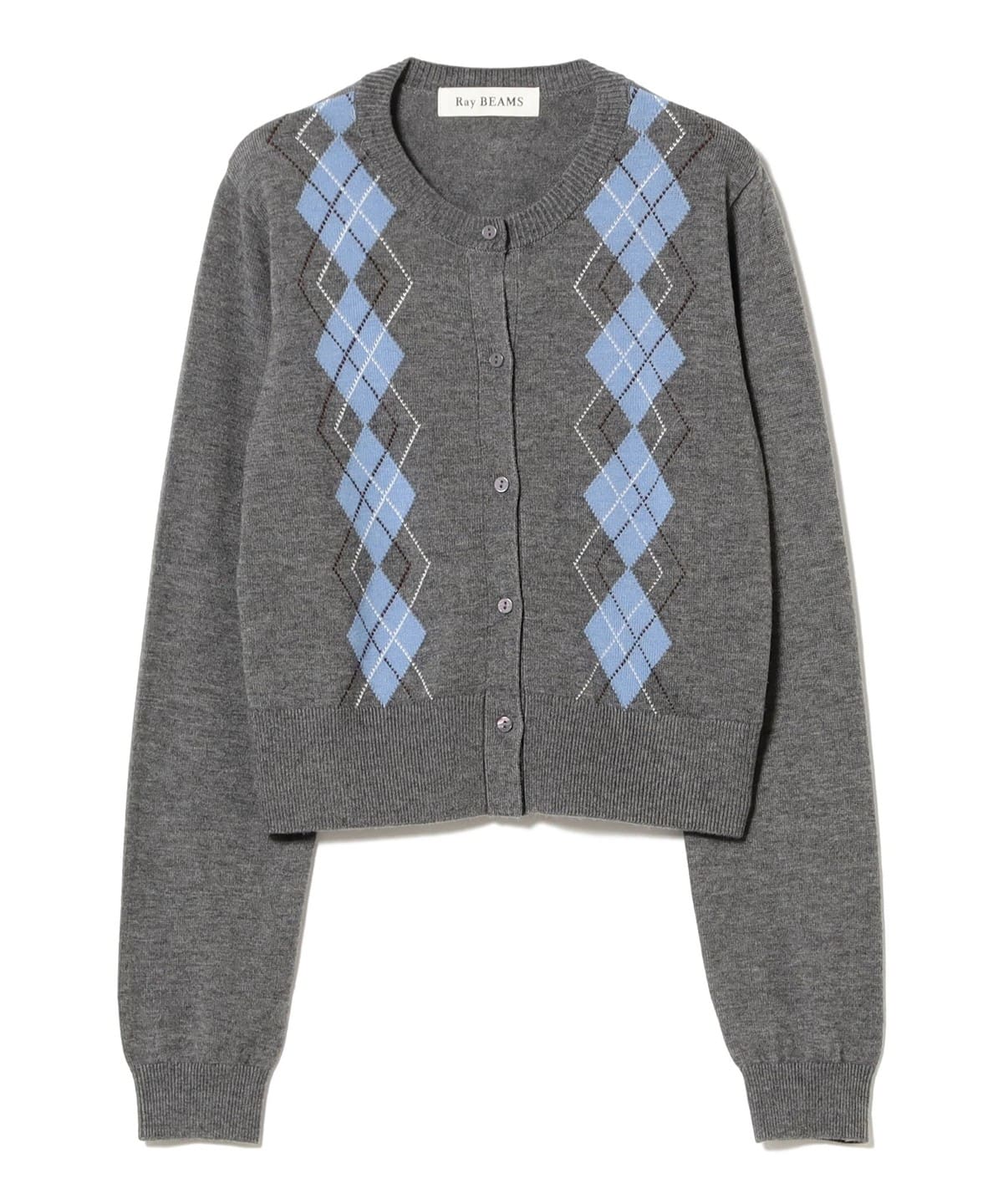 Ray BEAMS（レイ ビームス）アーガイル クルーネック