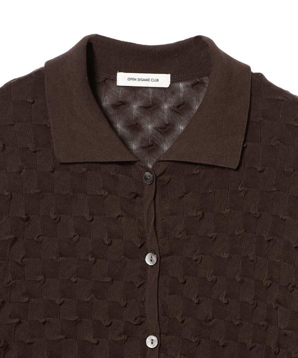 OPEN SESAME CLUB / ice cotton Polo cardigan