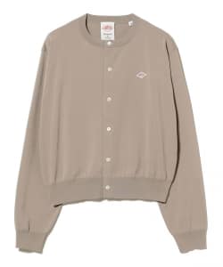 DANTON / ジャージー ニット クルーネック カーディガン