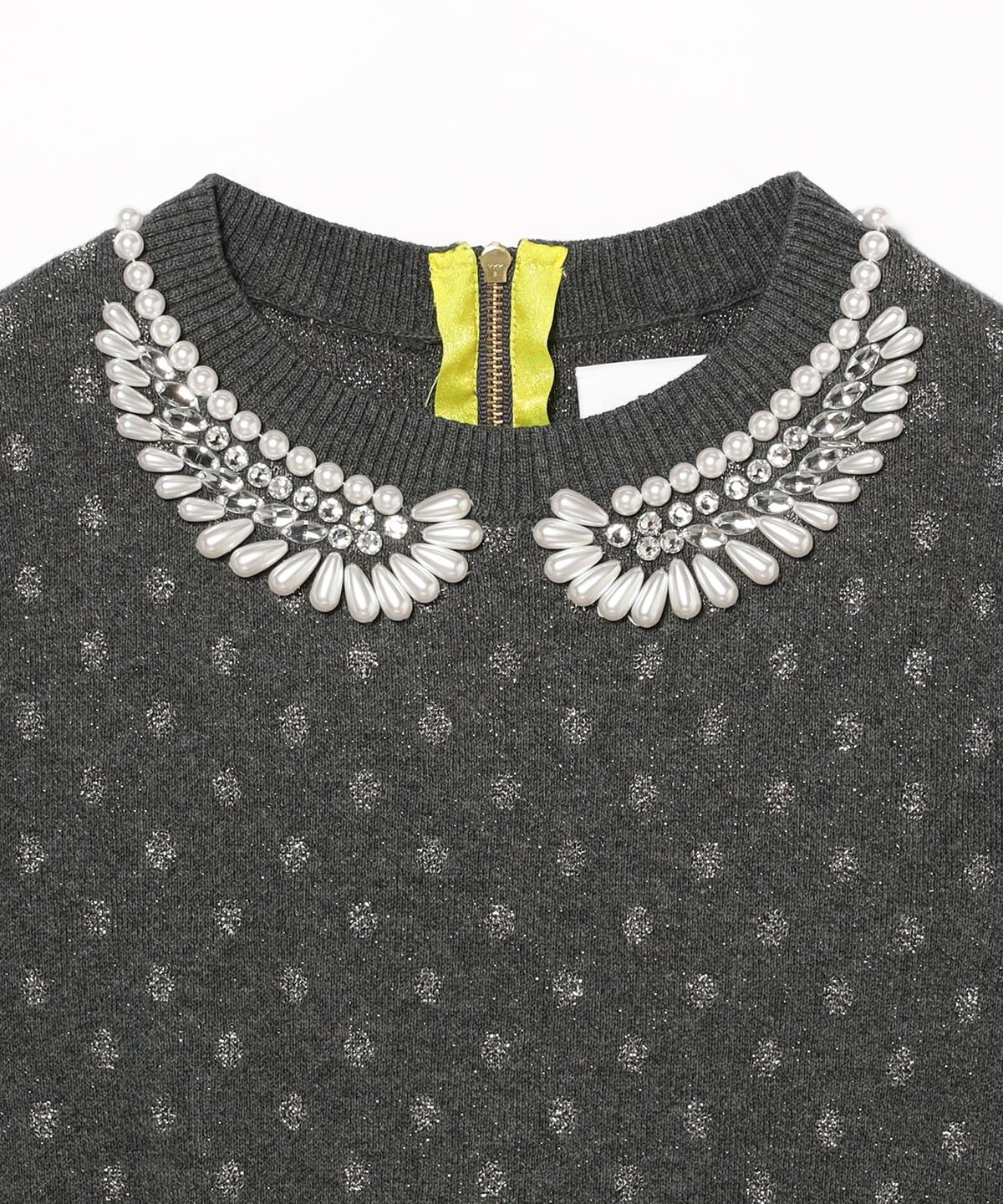 Ray BEAMS（レイ ビームス）MUVEIL / パール襟 刺繍 プルオーバー