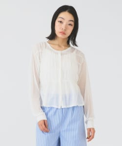 シアーシャーリング クルーネック カーディガン