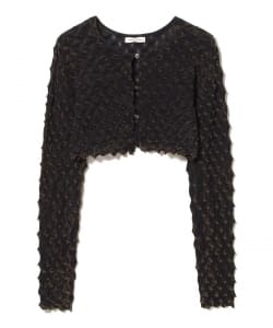 芝麻街俱樂部 / 冰棉短版開襟衫，水洗tone