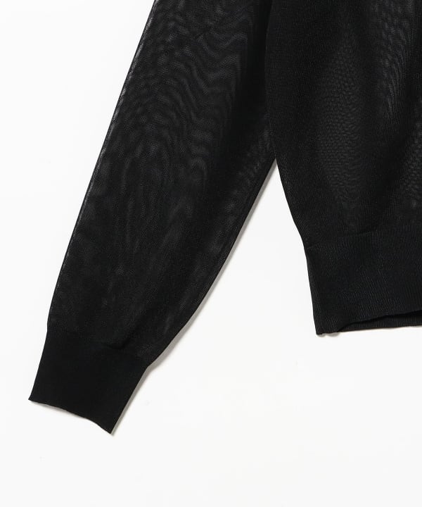 TOGA PULLA / SHEER KNIT HIGH NECK TOP