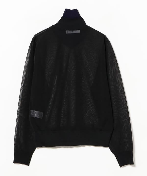 TOGA PULLA / SHEER KNIT HIGH NECK TOP