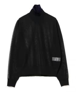 TOGA PULLA / SHEER KNIT HIGH NECK TOP