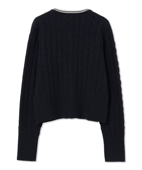 【+10%ポイントUP】【別注】FRED PERRY / ケーブル ニット カーディガン