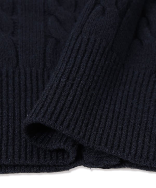 【+10%ポイントUP】【別注】FRED PERRY / ケーブル ニット カーディガン