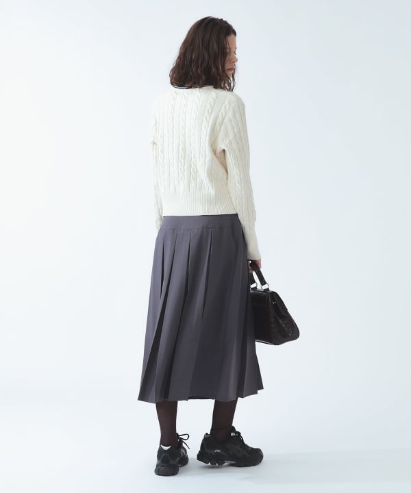 【+10%ポイントUP】【別注】FRED PERRY / ケーブル ニット カーディガン