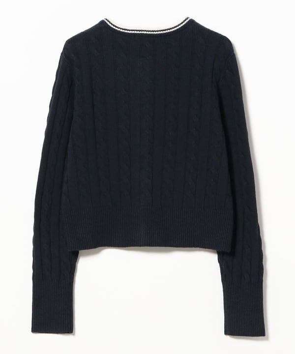 【別注】FRED PERRY × Ray BEAMS / ケーブル ニット カーディガン