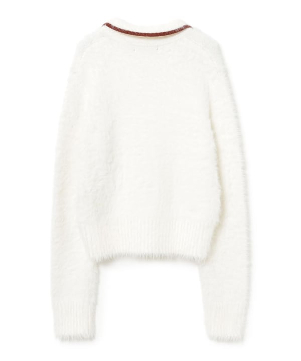 【+10%ポイントUP】【別注】FRED PERRY / フラッフィー ニット カーディガン