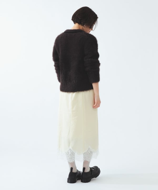 【+10%ポイントUP】【別注】FRED PERRY / フラッフィー ニット カーディガン