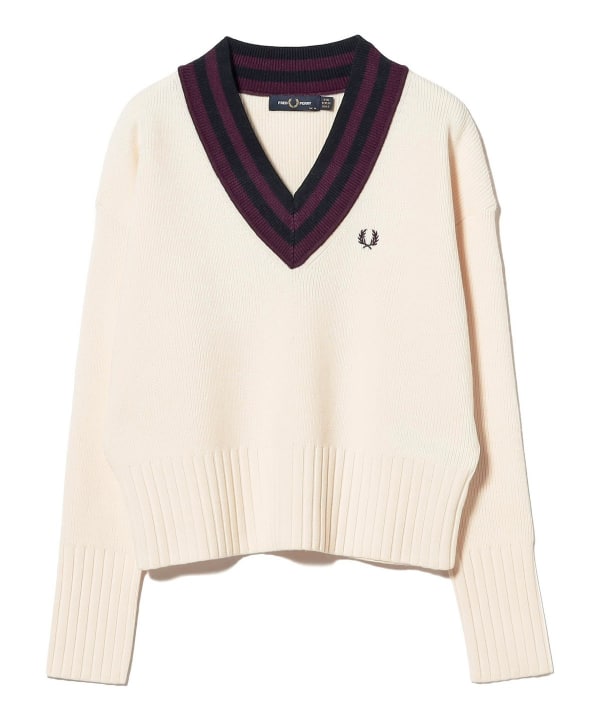 【ポップアップ開催中】FRED PERRY / ボールド ティップド Vネック ニット