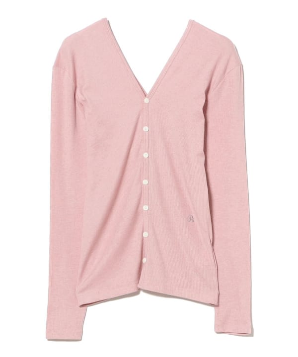 PISCESS / Ribbed Button Cardigan
