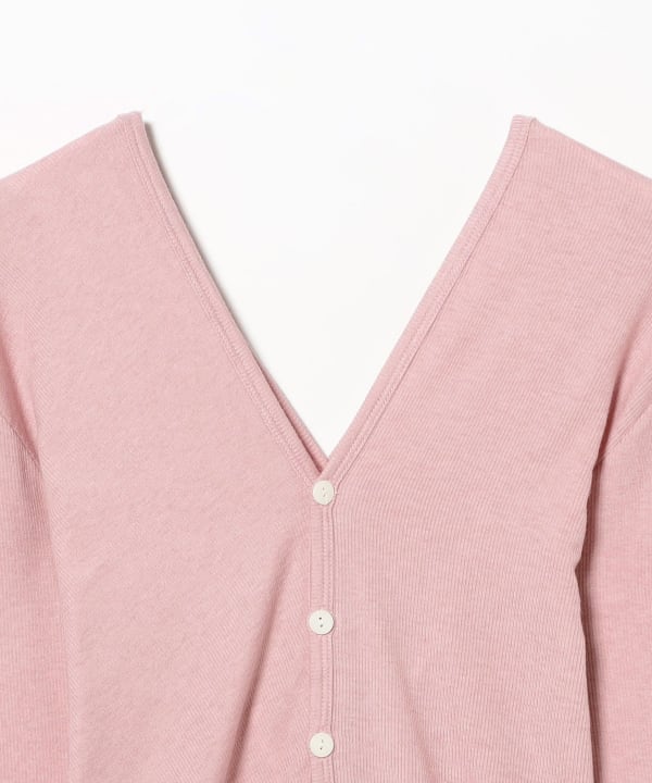 PISCESS / Ribbed Button Cardigan
