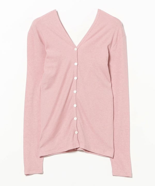 PISCESS / Ribbed Button Cardigan