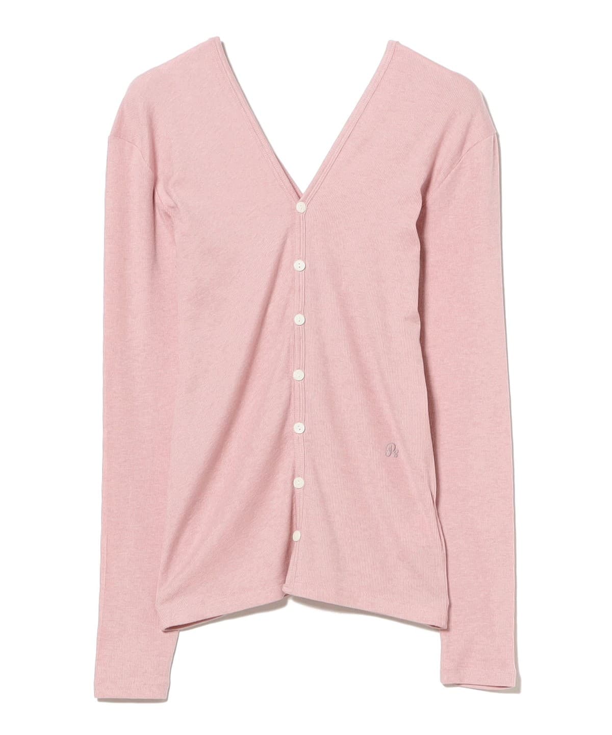 Ray BEAMS（レイ ビームス）PISCESS / Ribbed Button Cardigan