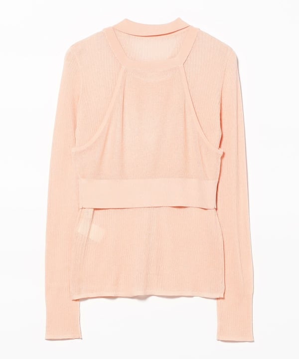 Camisole Set, Ribbed Polo Cardigan