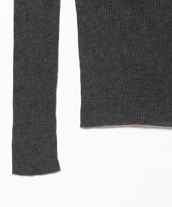 NICENICE MOMENT / OPEN SHOULDER RIB SHELL