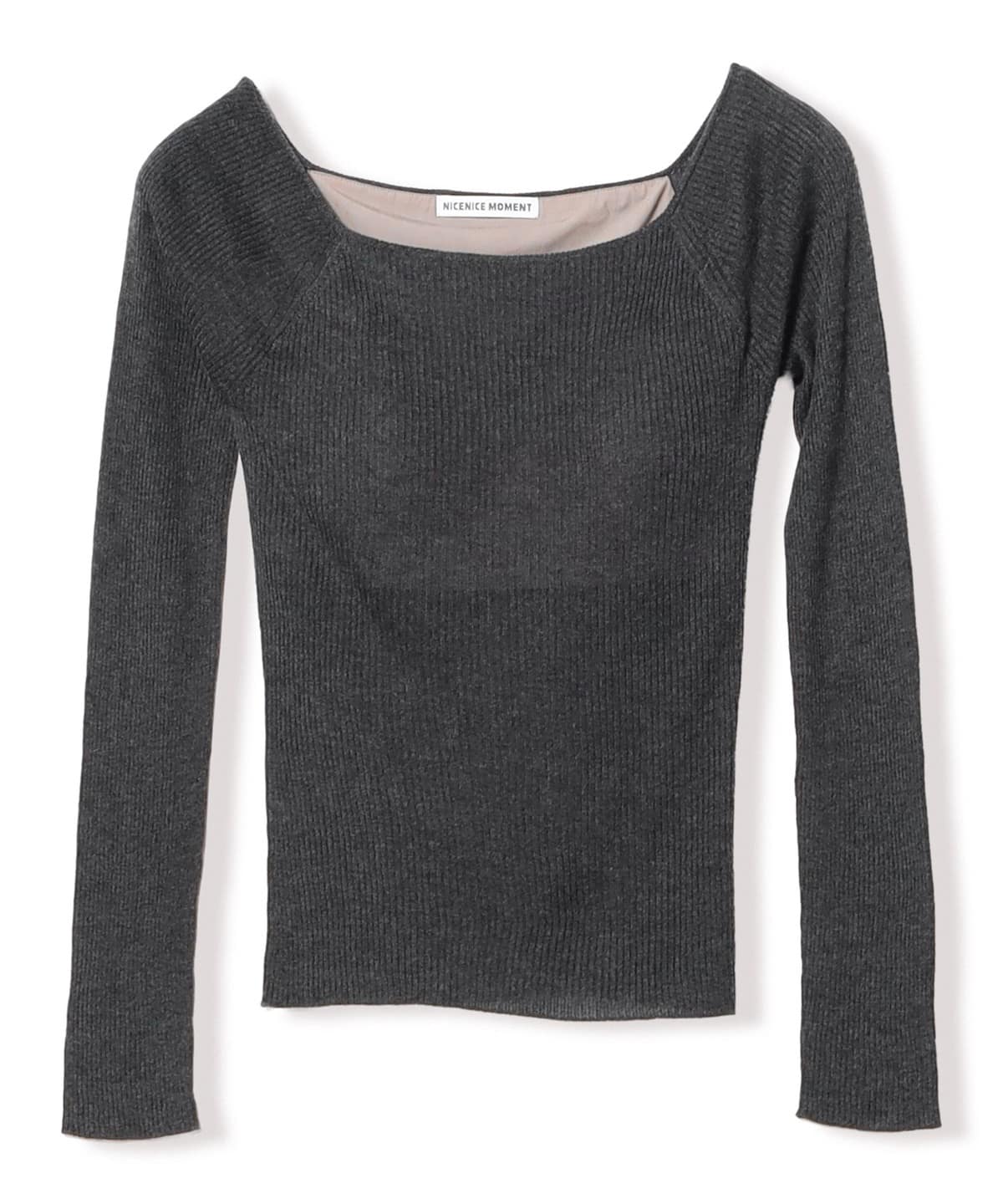 Ray BEAMS（レイ ビームス）NICENICE MOMENT / OPEN SHOULDER RIB