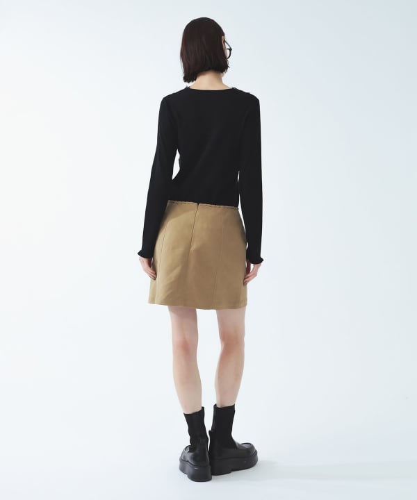 レース トリム Vネック トップス