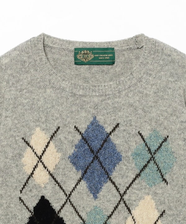 【別注】GIM CONTEXT × Ray BEAMS / アーガイル ニット