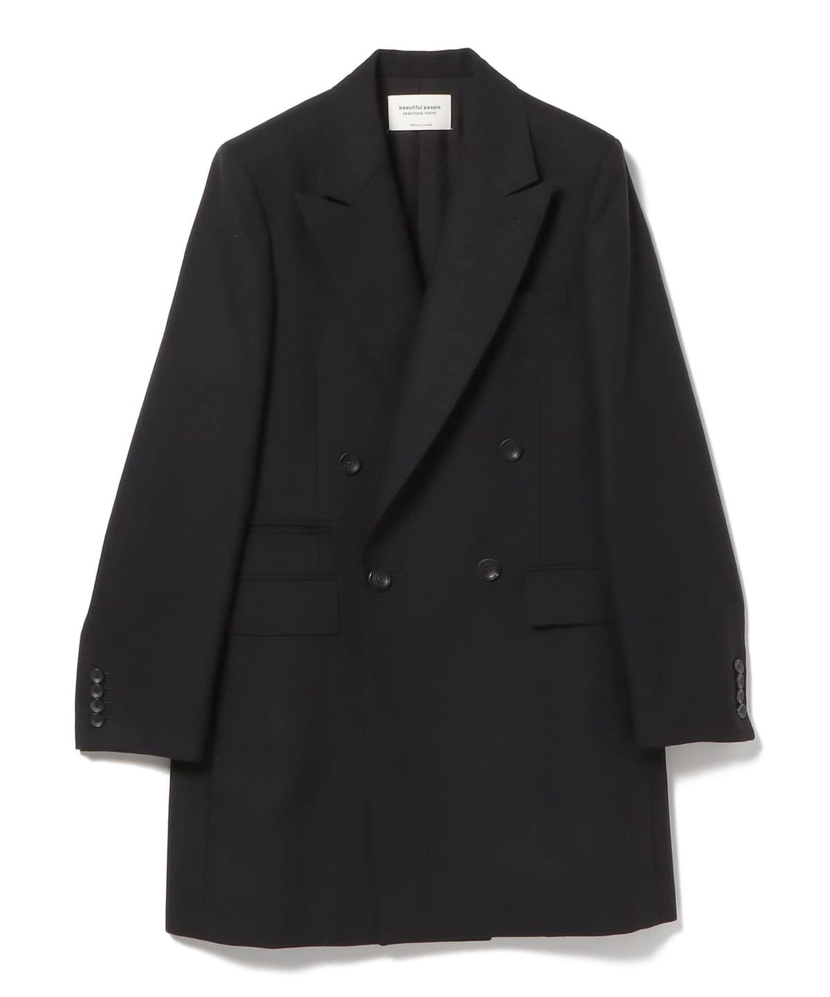beautiful people ビューティフル ピープル / selvedgelogo doeskin W4B jacket ジャケット WOMEN BLACK 36 beautiful people ビューティフル ピープル / selvedgelogo doeskin W4B jacket ジャケット WOMEN BLACK 36