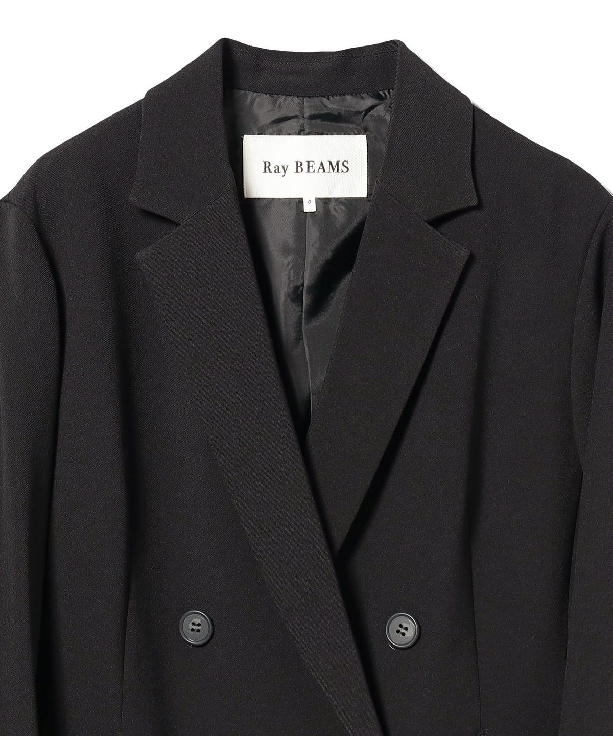 Ray BEAMS Ray BEAMS Ray BEAMS / zip pocket 4 button double jacket
