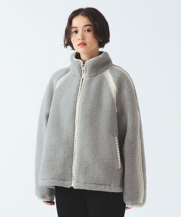 【WEB限定】UGG(R) / Nikia Crochet UGGfluff Jacket Model：H165 B81 W55 H87　Size：S