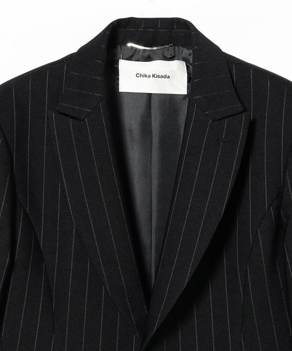【タイムセール】Chika Kisada / STRIPED TAILORED JACKET