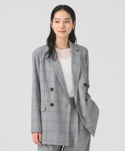 【+15%ポイントUP】チェック 4ボタン W ジャケット