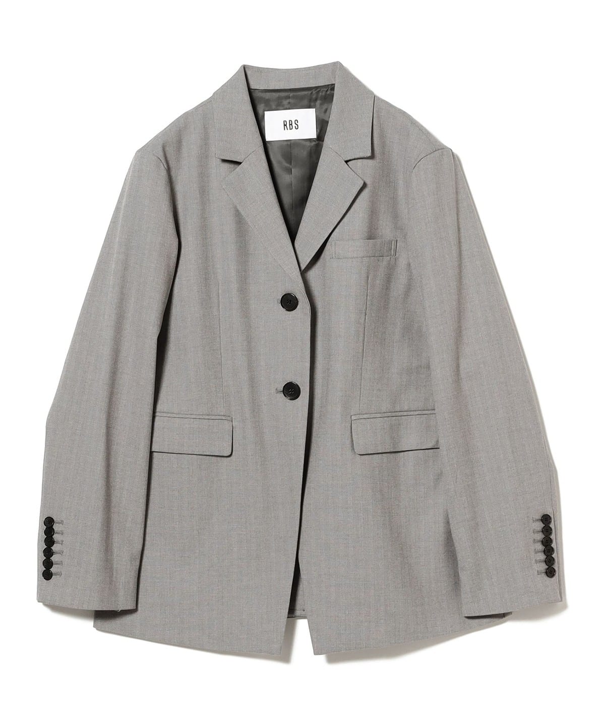 RBS アールビーエス / ヘリンボーン 2ボタン ジャケット ジャケット WOMEN GREY 1 RBS アールビーエス / ヘリンボーン 2ボタン ジャケット ジャケット WOMEN GREY 1