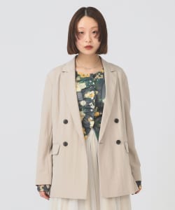 ソフトクリンクル 4ボタン ダブル ジャケット