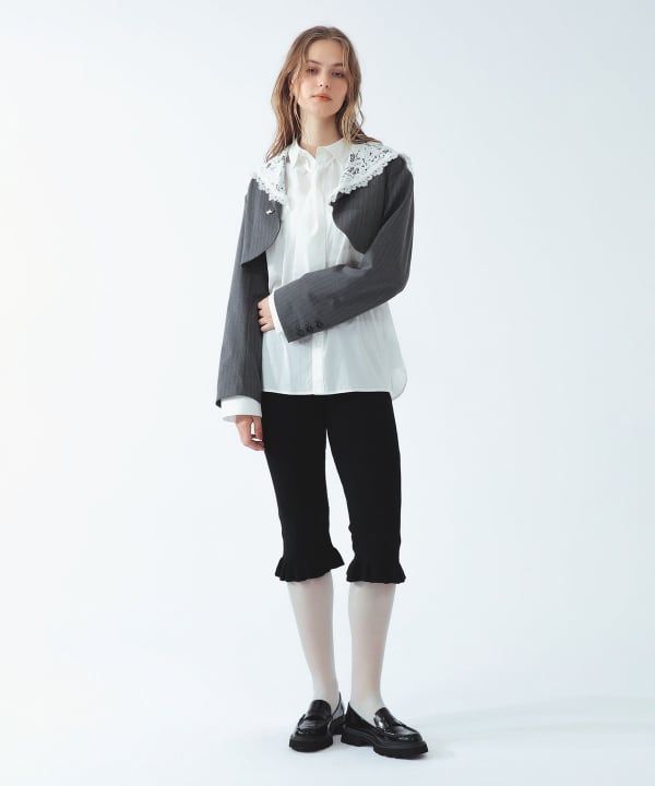 レース カラー ボレロ ジャケット