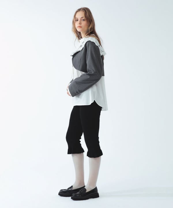 レース カラー ボレロ ジャケット