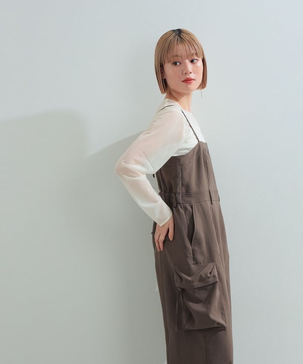 Ray BEAMS Ray BEAMS Ray BEAMS / Cargo pocket overalls (pants 