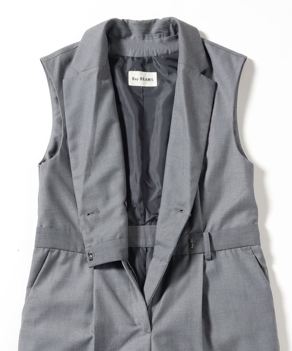 Ray BEAMS（レイ ビームス）スーツ ディテール サロペット（パンツ