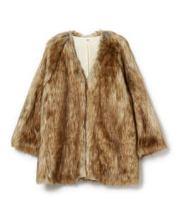 ○Uhr / Eco Fur Short Coat
