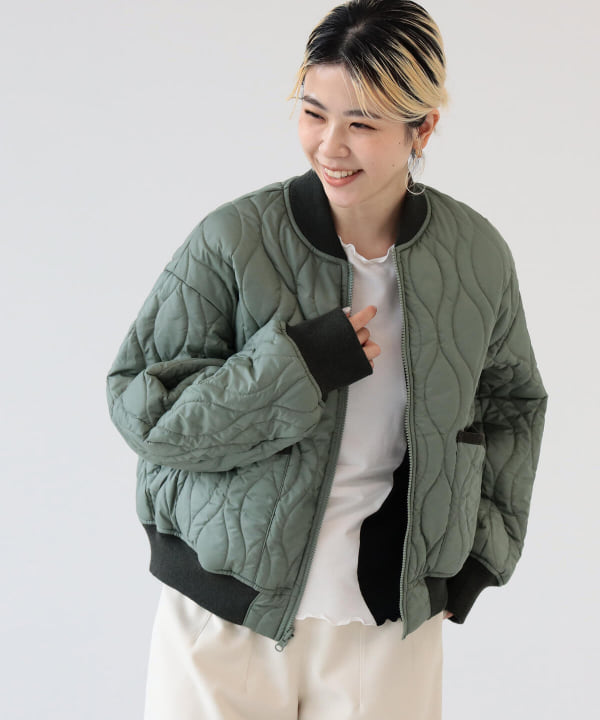 LAVENHAM × BEAMS / 別注 QUILTING JACKET - ブルゾン