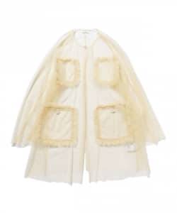 ○RhodolirioN / TULLE FRILL POCKET COVERALL
