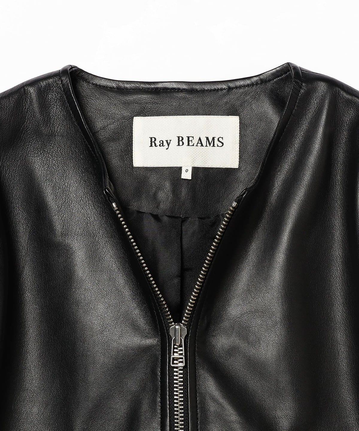 Ray BEAMS（レイ ビームス）Ray BEAMS / ラムレザー ノーカラー 