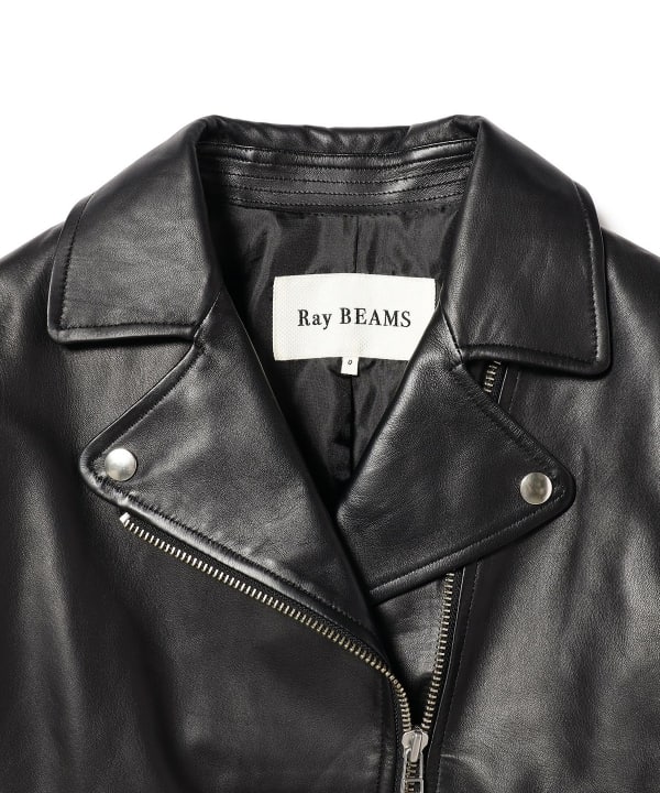 Ray BEAMS Ray BEAMS Ray BEAMS / Lamb Leather Double Riders Blouson (Blouson  Leather Blouson) for sale | BEAMS