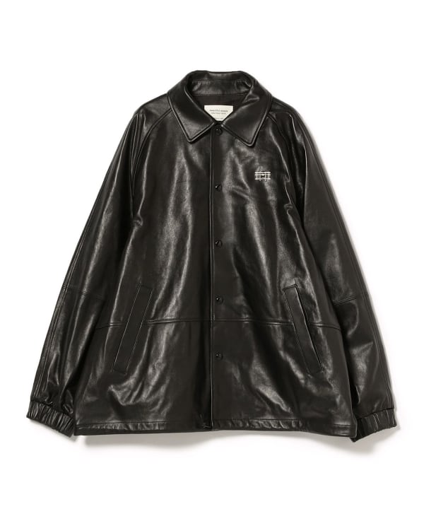 Ray BEAMS（レイ ビームス）beautiful people / lamb leather coach jacket（ブルゾン レザー ブルゾン）通販｜BEAMS