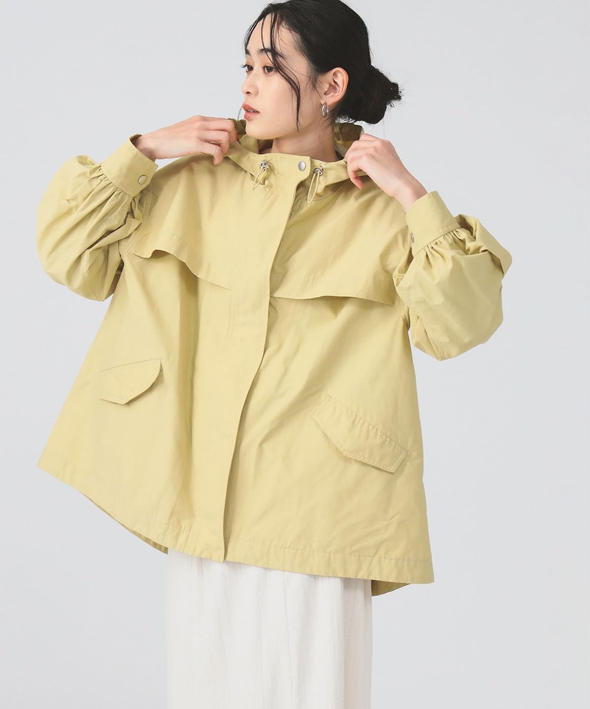 【5/8新規値下げ】バック タック マウンテンパーカー ブルゾン WOMEN YELLOW 1 【5/8新規値下げ】バック タック マウンテンパーカー ブルゾン WOMEN YELLOW 1