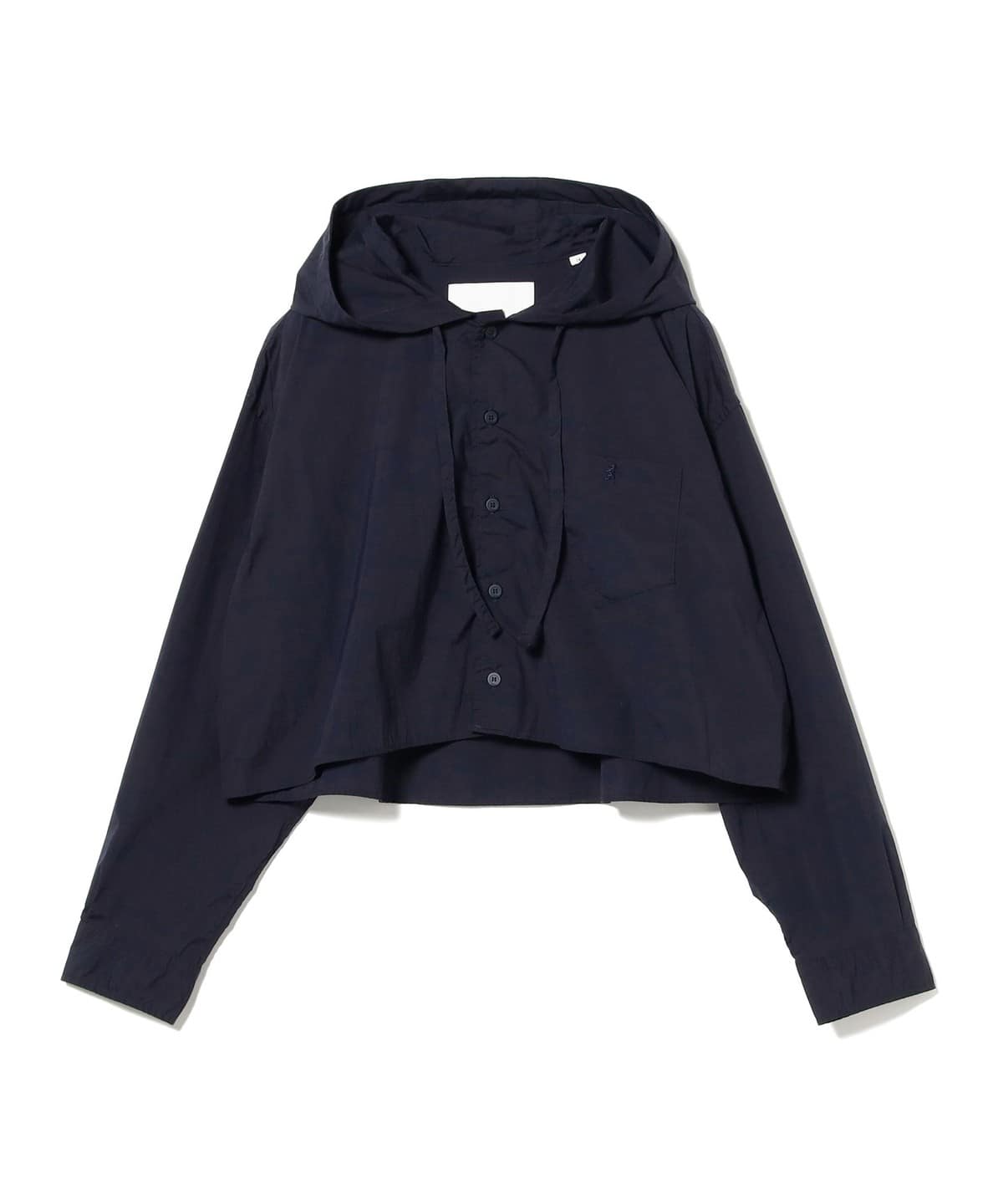 GYMPHLEX / ナイロン フードシャツ ジャケット ブルゾン WOMEN NAVY 14 GYMPHLEX / ナイロン フードシャツ ジャケット ブルゾン WOMEN NAVY 14