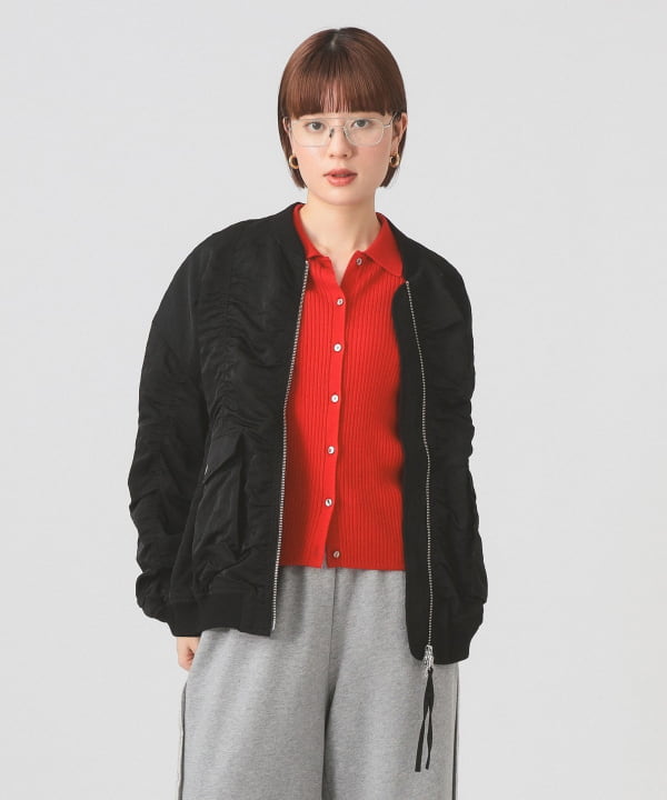 Ray BEAMS（レイ ビームス）シャーリング MA-1 ブルゾン（ブルゾン