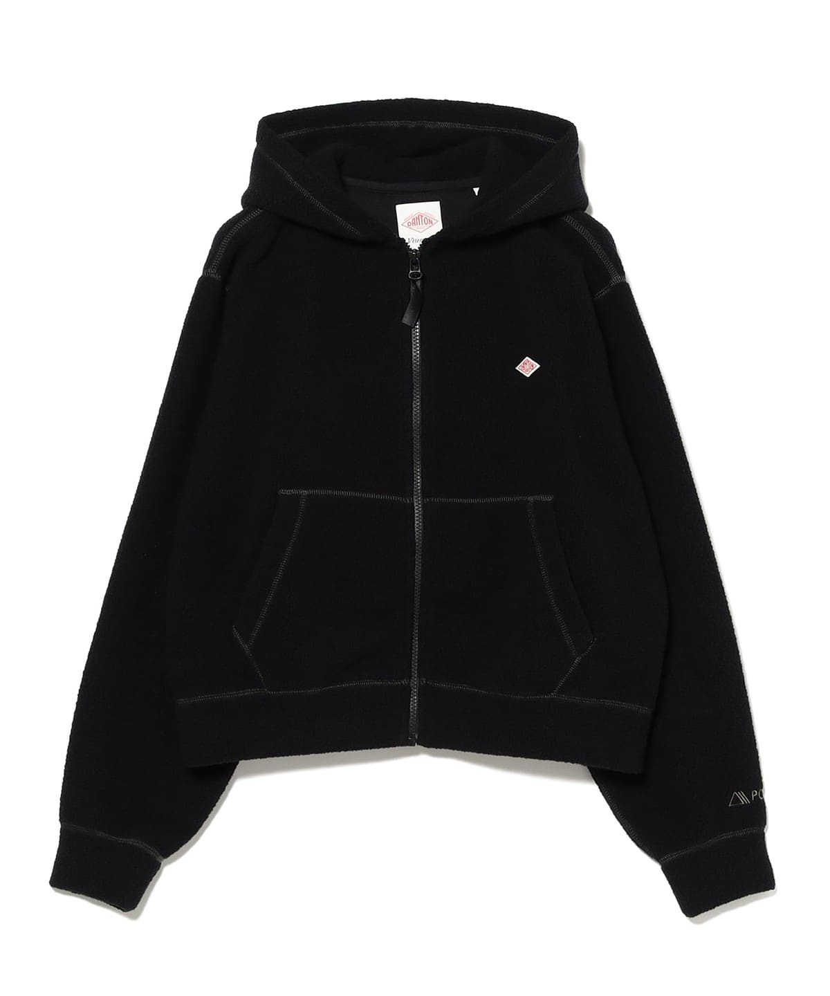 DANTON ダントン / POLARTEC ZIP PARKA トップス WOMEN 090 BLACK 38