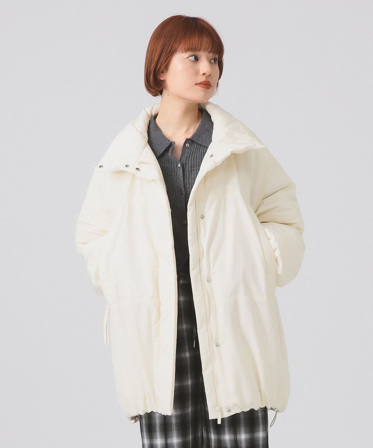 中綿 スタンドカラー ボリューム ブルゾン ブルゾン WOMEN OFF WHITE 0 中綿 スタンドカラー ボリューム ブルゾン ブルゾン WOMEN OFF WHITE 0