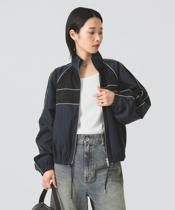 レイビームスRay BEAMS ストライプ キリカエ トラックジャケット BEAMS WOMEN｜ストライプ キリカエ トラックジャケット
